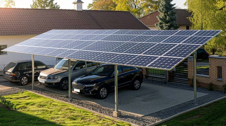 découvrez le roi carport photovoltaïque, une solution innovante pour produire de l'énergie solaire tout en protégeant votre véhicule. écologique et économique, ce carport vous permet de maximiser l'espace extérieur, réduire vos factures d'électricité et augmenter la valeur de votre propriété. optez pour une énergie renouvelable avec style et efficacité!