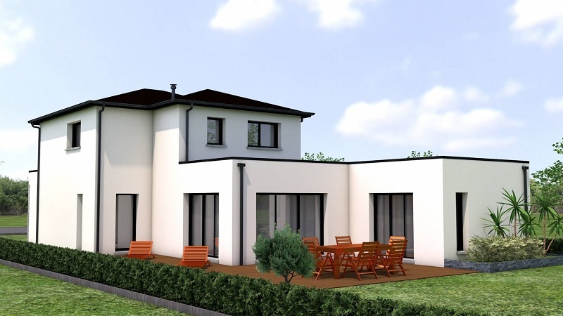 découvrez une maison moderne au design épuré, dotée d'un toit plat, idéale pour allier esthétique contemporaine et fonctionnalité. explorez des espaces lumineux et ouverts qui rehaussent votre quotidien.