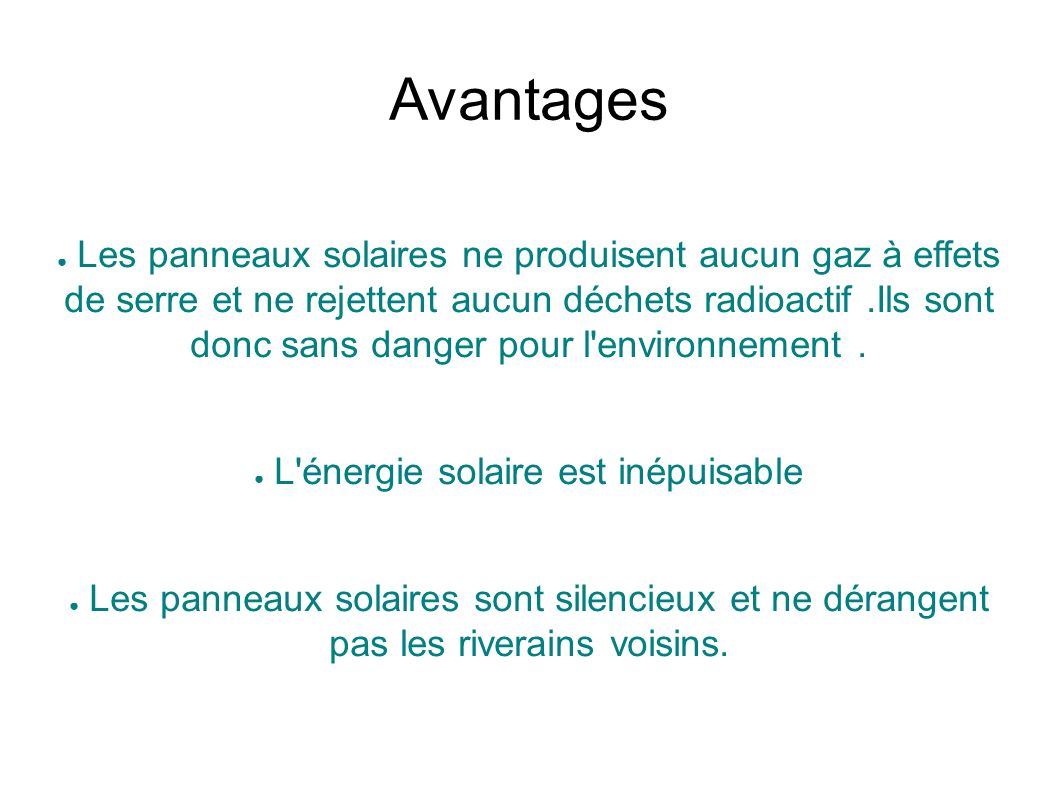 découvrez les nombreux avantages des panneaux photovoltaïques : réduction des factures d'électricité, impact environnemental positif, indépendance énergétique et valorisation de votre patrimoine. explorez comment investir dans l'énergie solaire peut transformer votre consommation d'énergie et contribuer à un avenir durable.