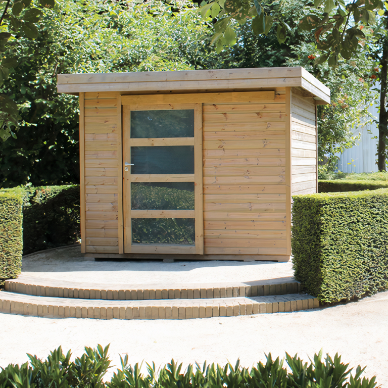 découvrez notre abri jardin en bois avec toit en tôle, alliant esthétisme et robustesse. idéal pour protéger votre matériel de jardinage tout en ajoutant une touche naturelle à votre extérieur.