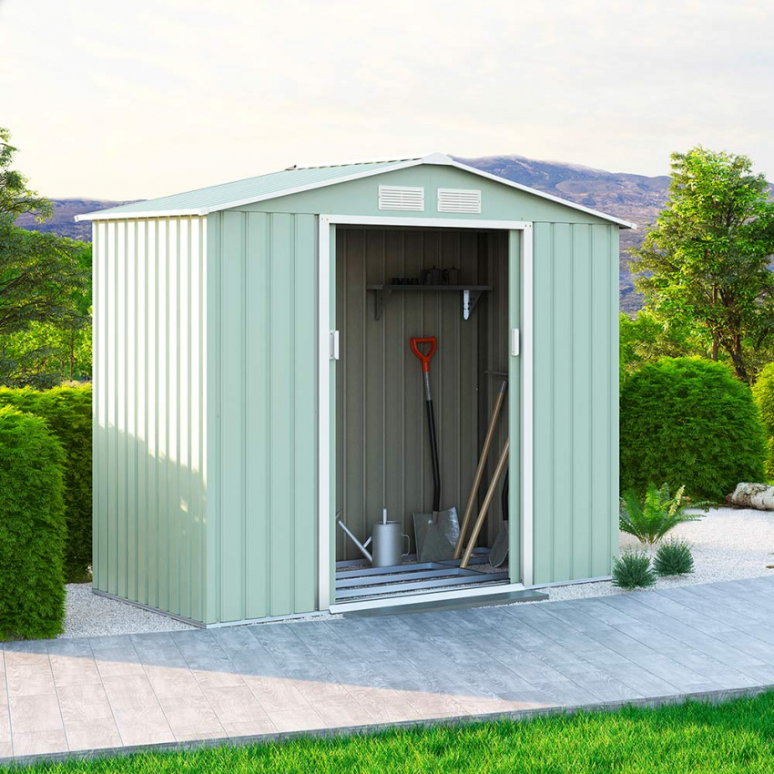 découvrez notre abri de jardin en bois avec toiture en tôle, alliant esthétisme et durabilité. idéal pour stocker vos outils et équipements de jardinage tout en apportant une touche naturelle à votre extérieur. résistant aux intempéries, cet abri est la solution parfaite pour optimiser votre espace extérieur.