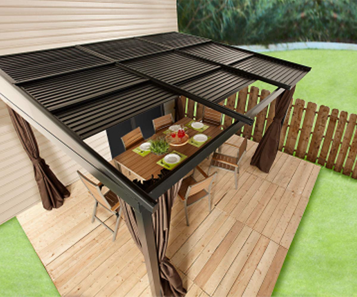 découvrez notre abri soleil rigide, la solution idéale pour profiter de votre espace extérieur tout en étant protégé des rayons du soleil. conçu avec des matériaux résistants et durables, cet abri allie confort et esthétique pour embellir votre jardin ou terrasse.