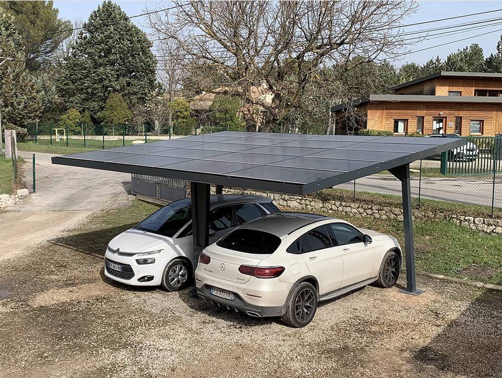 découvrez l'abri voiture photovoltaïque, une solution innovante alliant protection pour votre véhicule et production d'énergie solaire. profitez d'un espace couvert tout en réduisant votre empreinte carbone grâce à l'énergie renouvelable.