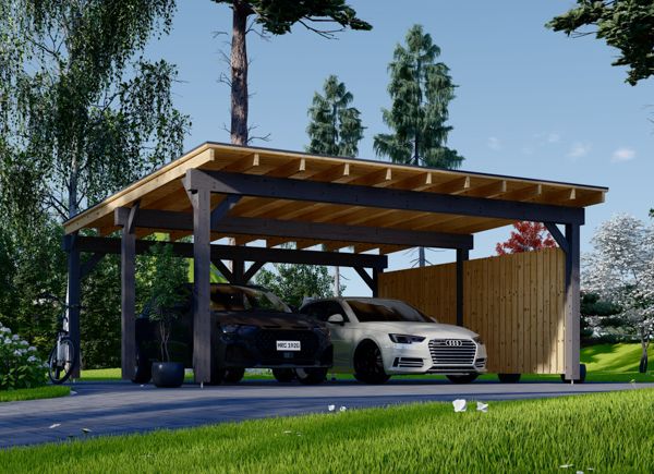 découvrez notre carport en bois conçu pour accueillir deux voitures en toute sécurité. alliant esthétique et fonctionnalité, ce carport offre une protection optimale contre les intempéries tout en ajoutant une touche naturelle à votre espace extérieur. idéal pour les familles ou les passionnés de voitures, il s'intègre parfaitement dans tout jardin.