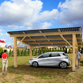 découvrez notre carport double photovoltaïque pratique, alliant protection de votre véhicule et production d'énergie solaire. profitez d'un design ingénieux qui optimise l'espace tout en réduisant votre empreinte carbone. idéal pour les foyers soucieux de l'environnement, ce carport vous permet de réaliser des économies d'énergie tout en embellissant votre extérieur.