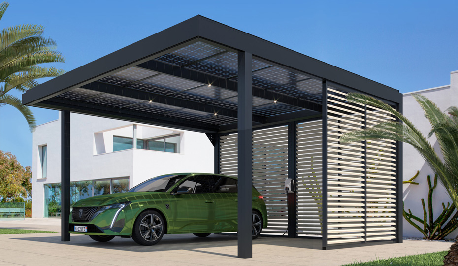 découvrez notre carport solaire, une solution innovante alliant protection de votre véhicule et production d'énergie renouvelable. profitez d'une structure moderne et écologique qui optimise votre espace tout en réduisant votre empreinte carbone.