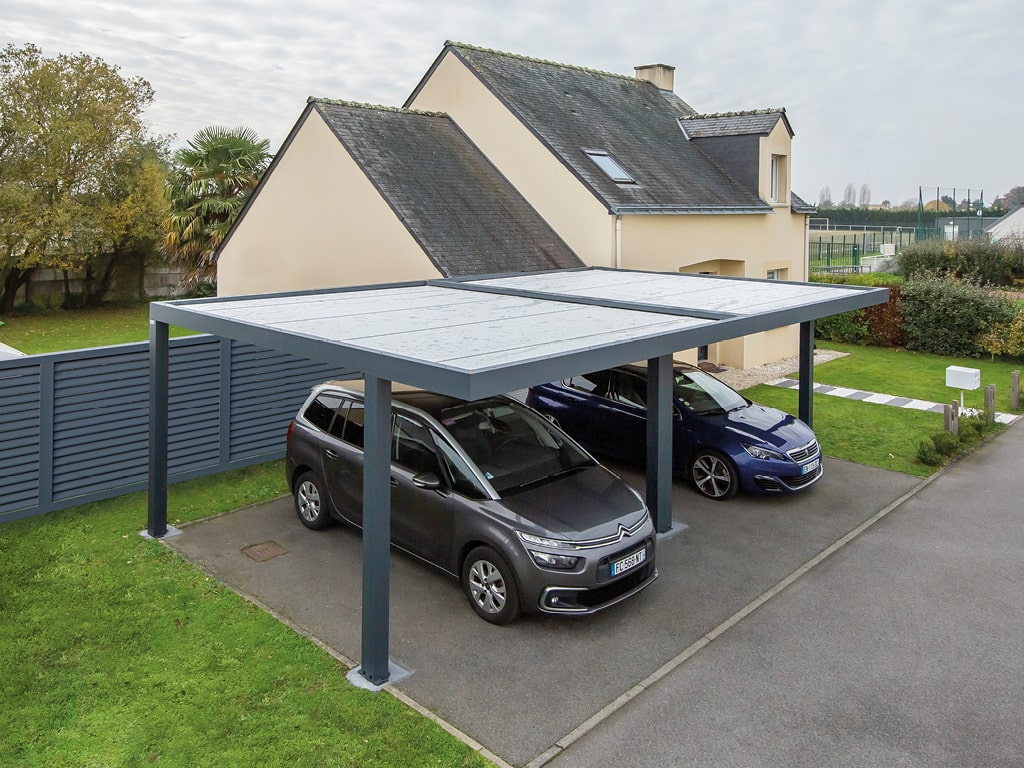 découvrez notre carport à toit plat, une solution élégante et moderne pour protéger votre véhicule tout en ajoutant une touche contemporaine à votre espace extérieur. optez pour un abri design qui s'intègre parfaitement à votre jardin.