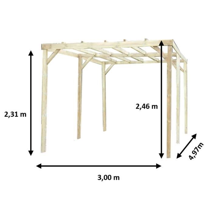 découvrez notre carport à toit plat, l'alliance parfaite entre modernité et fonctionnalité. protégez votre véhicule des intempéries tout en ajoutant une touche esthétique à votre extérieur. fabriqué avec des matériaux de qualité, notre carport s'adapte à tous les styles de maison.