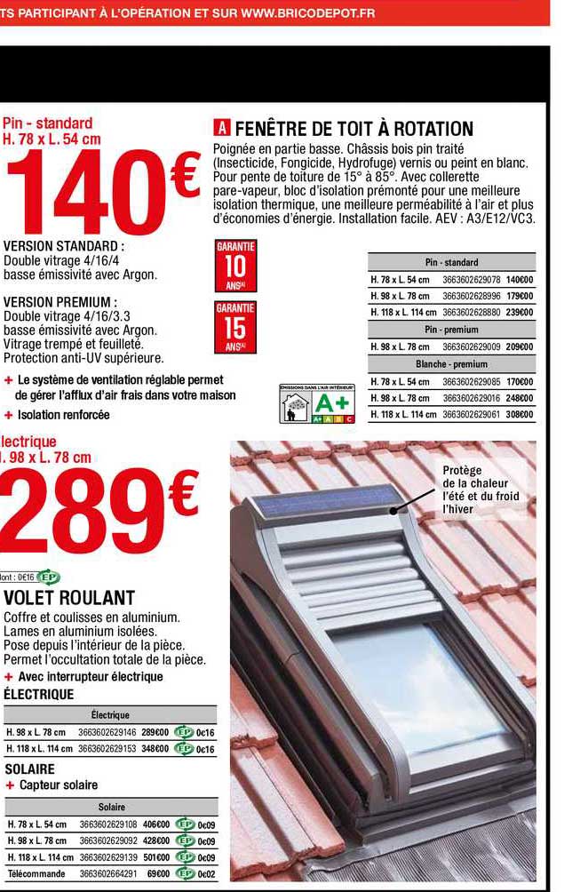 découvrez notre sélection de fenêtres de toit chez brico dépôt, alliant qualité et performance. idéales pour apporter lumière et aération à vos espaces sous toiture, nos fenêtres sont disponibles à des prix compétitifs. transformez votre intérieur avec style grâce à nos solutions adaptées à tous vos projets de rénovation.