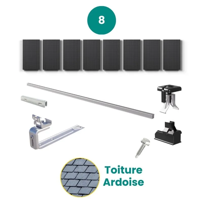 découvrez notre kit de fixation pour panneaux solaires ardoise, conçu pour assurer une installation facile et sécurisée de vos panneaux solaires sur toiture en ardoise. profitez d'une solution robuste et durable qui maximise l'efficacité de votre système photovoltaïque tout en préservant l'esthétique de votre maison.