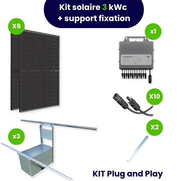 découvrez notre kit panneau solaire complet, idéal pour produire votre propre énergie verte. facile à installer, performant et économique, il vous permet de réduire vos factures d'électricité tout en respectant l'environnement. optez pour une solution durable dès aujourd'hui !