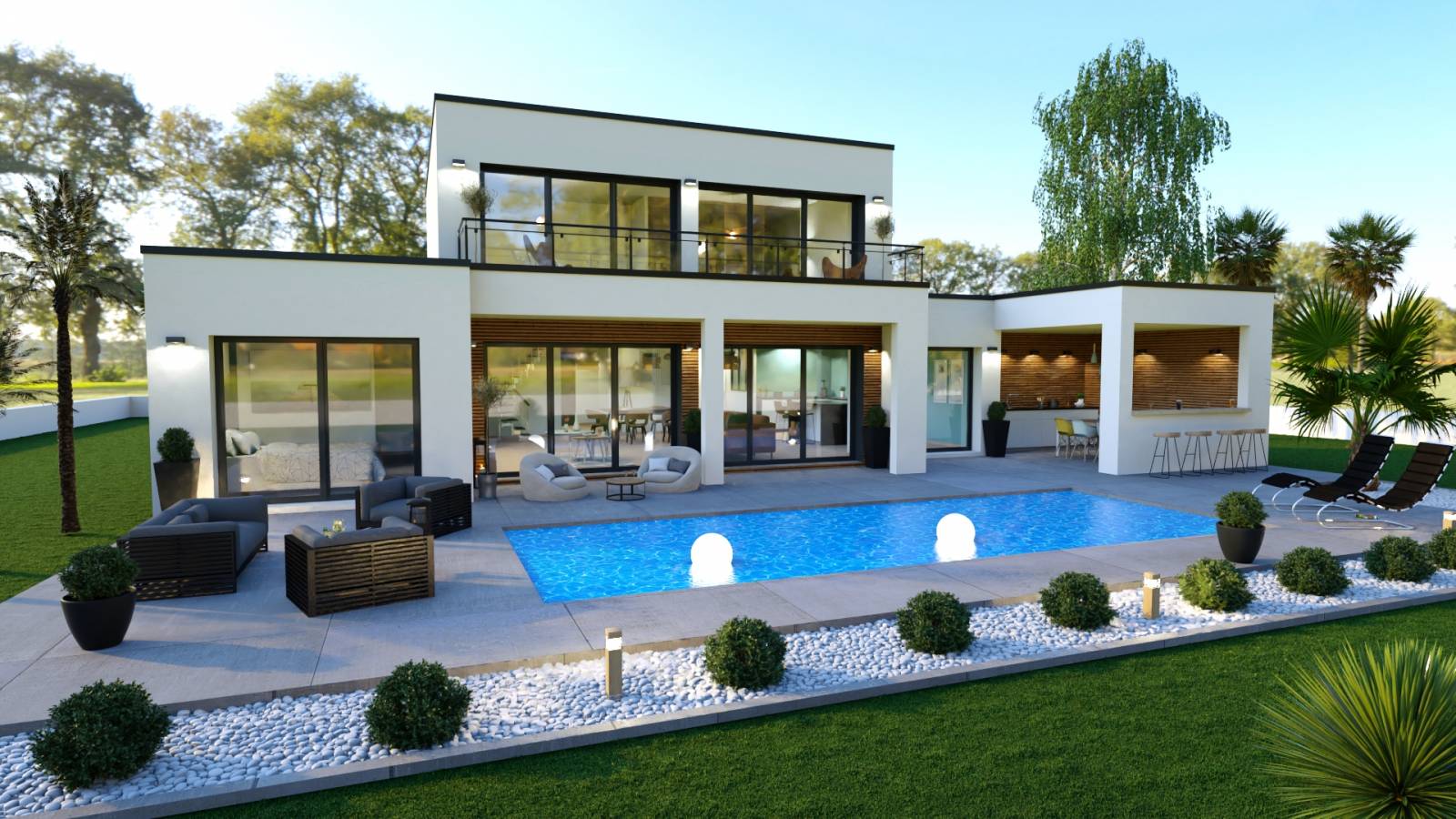 découvrez notre collection de maisons modernes à toit plat, alliant design contemporain et fonctionnalité. ces logements épurés offrent un style architectural unique et s'intègrent harmonieusement dans tous les environnements. explorez des solutions d'habitation innovantes qui composent le futur de l'immobilier.