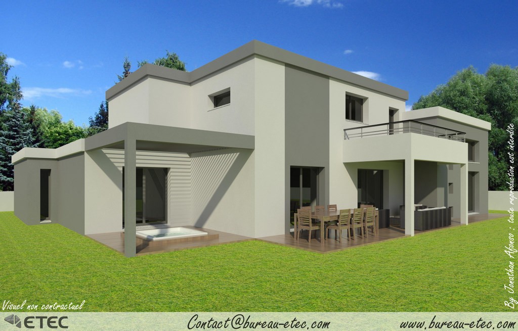 découvrez une maison moderne avec terrasse et toit, offrant un espace de vie idéal pour profiter des journées ensoleillées. parfaite pour se détendre en extérieur et partager des moments conviviaux en famille ou entre amis.