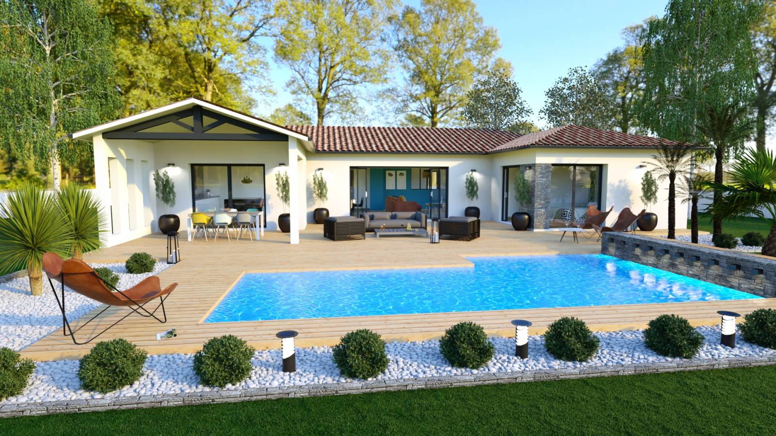 découvrez notre sélection de maisons à toit plat u, alliant modernité et fonctionnalité. explorez des designs innovants qui offrent un espace de vie lumineux et une esthétique contemporaine.