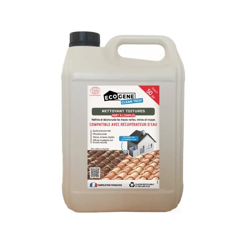 découvrez notre nettoyant toit performant qui élimine les salissures, moisissures, et mousses de votre toiture tout en préservant ses matériaux. offrez à votre toit un entretien facile et efficace pour prolonger sa durée de vie et améliorer l'esthétique de votre maison.