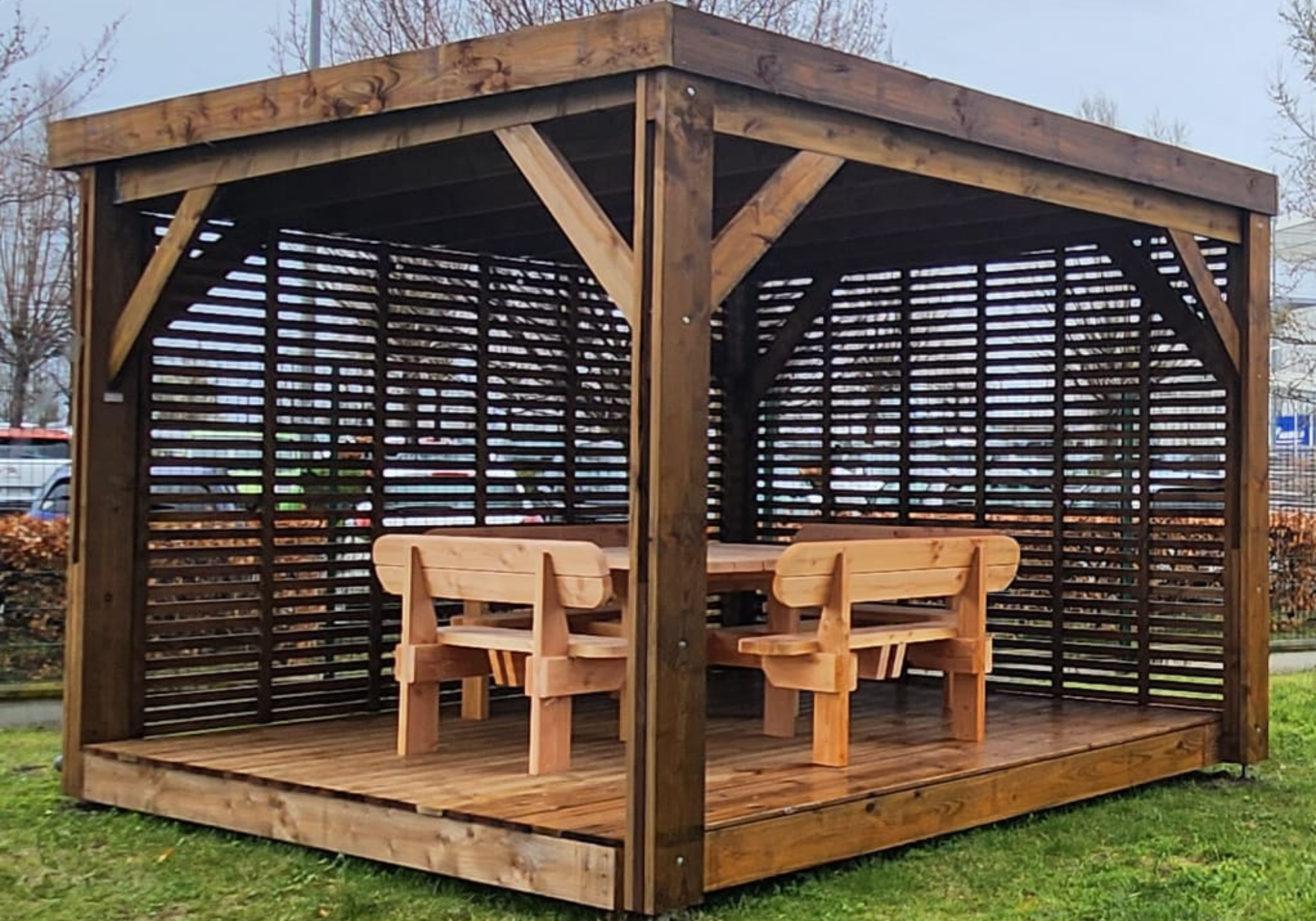 découvrez notre sélection de pergolas en bois, alliant élégance et fonctionnalité pour sublimer votre espace extérieur. idéales pour créer une ombre agréable tout en ajoutant une touche nature à votre jardin, nos pergolas s'adaptent à tous les styles et besoins. faites de votre extérieur un véritable havre de paix.