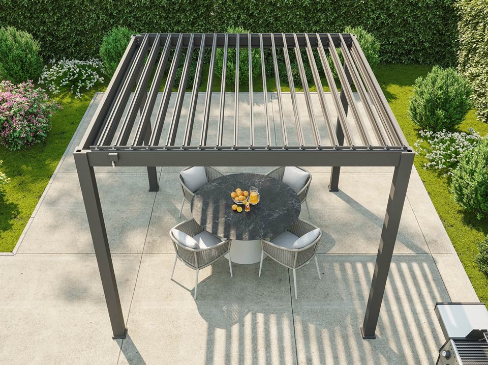 découvrez la pergola en acier, une solution élégante et durable pour embellir votre espace extérieur. offrant une protection contre les intempéries, elle transforme votre jardin ou terrasse en un véritable havre de paix. idéale pour profiter des journées ensoleillées tout en ajoutant une touche moderne à votre décoration extérieure.