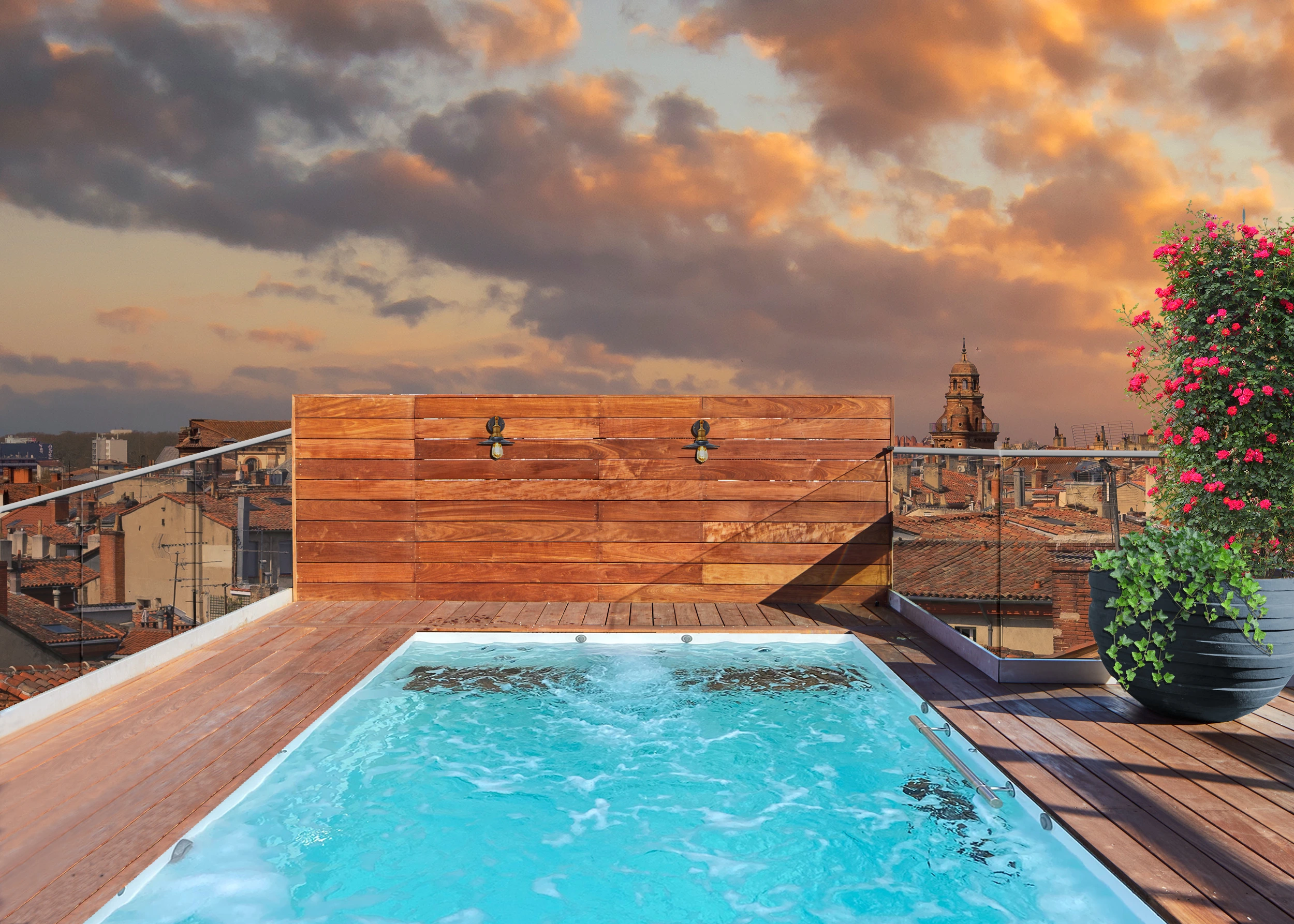 découvrez les avantages d'une piscine sur le toit, un espace de détente luxueux offrant une vue imprenable. idéale pour profiter du soleil et des soirées estivales, transformez votre rooftop en véritable oasis de bien-être.