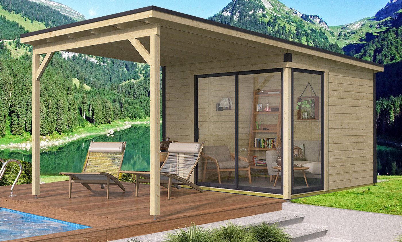 découvrez notre sélection de pool houses avec toit en pente, alliant esthétique et praticité pour sublimer votre espace extérieur. idéal pour se détendre au bord de la piscine, ces abris de jardin offrent un style moderne tout en protégeant vos équipements. transformez votre jardin en un véritable havre de paix !