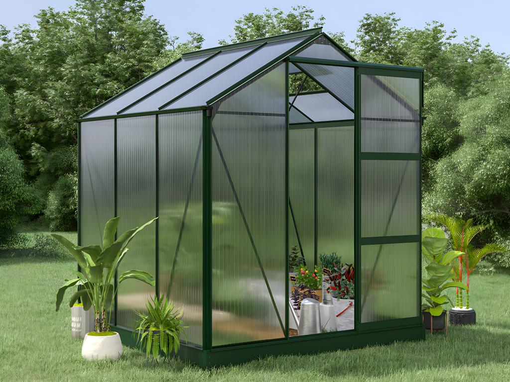 découvrez notre serre en polycarbonate, idéale pour protéger vos plantes tout en favorisant leur croissance. résistante et légère, elle offre une excellente isolation thermique et une luminosité optimale. parfaite pour les jardiniers amateurs et professionnels, elle garantit des cultures prospères tout au long de l'année.