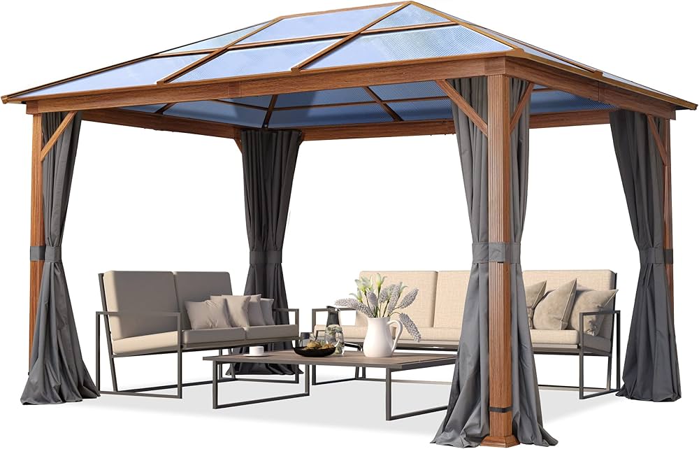 découvrez notre tonnelle 3x4 en polycarbonate, parfaite pour protéger votre espace extérieur des intempéries tout en laissant passer la lumière. idéale pour les jardins, terrasses et patios, elle combine durabilité et élégance, offrant un abri agréable pour vos moments de détente en plein air.