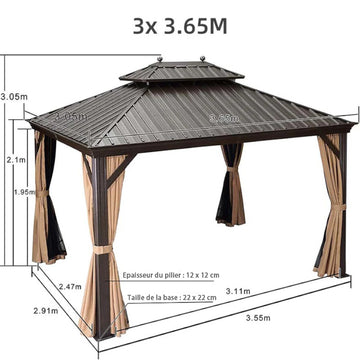 découvrez notre tonnelle à toit rigide économique, alliant qualité et durabilité. profitez d'un abri idéal pour vos moments en extérieur, tout en respectant votre budget. facile à installer et à entretenir, elle est parfaite pour vos jardins, terrasses ou événements.