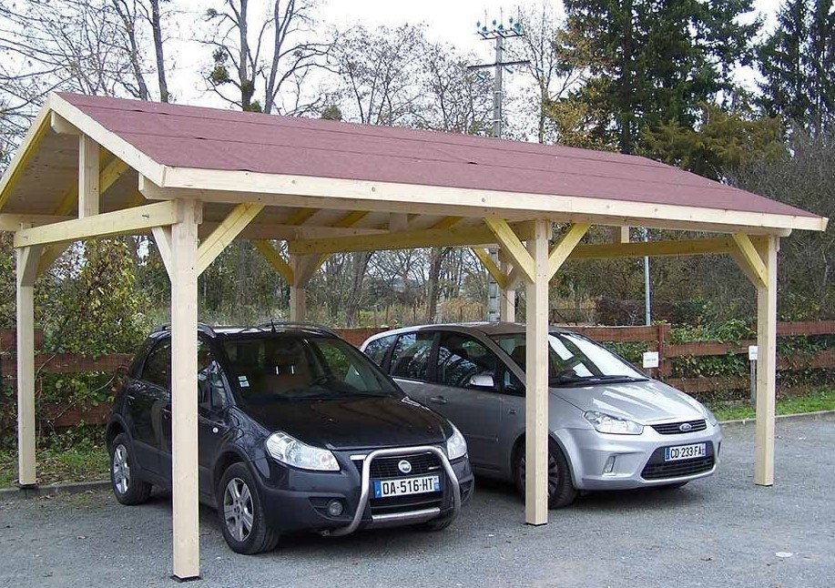 découvrez notre carport en bois avec toit, une solution élégante et durable pour protéger votre véhicule des intempéries. alliant esthétisme et fonctionnalité, ce carport apporter une touche naturelle à votre espace extérieur tout en garantissant une protection optimale.