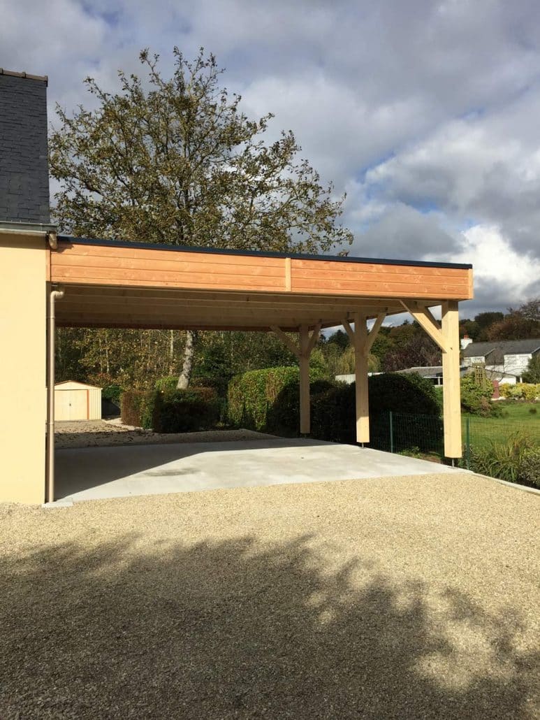 découvrez notre garage en bois à toit plat, alliant modernité et praticité. idéal pour protéger vos véhicules, cet abri est conçu pour s'intégrer parfaitement à votre espace extérieur tout en offrant une esthétique contemporaine. profitez d'une solution durable et élégante pour stationner votre voiture.