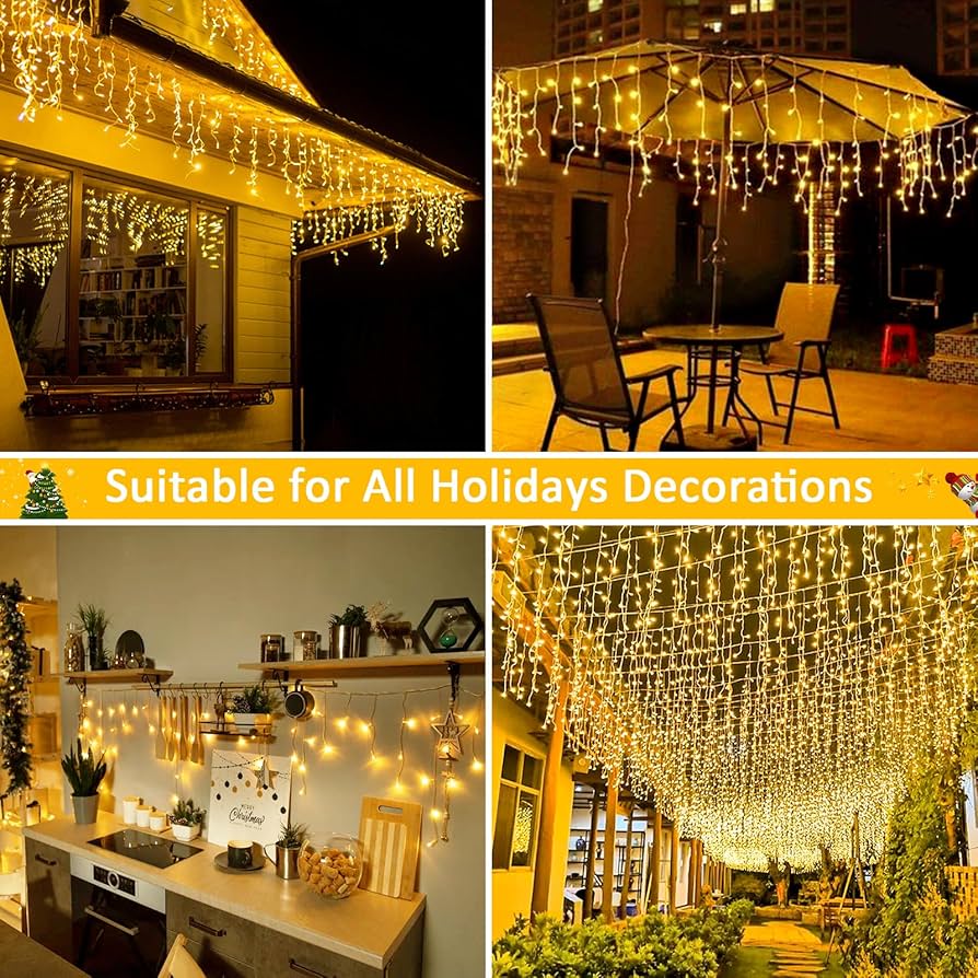 illuminez votre extérieur avec notre guirlande led pour toit. parfaite pour créer une ambiance chaleureuse lors de vos soirées en plein air, elle est à la fois esthétique et économique. faites briller votre maison toute l'année !