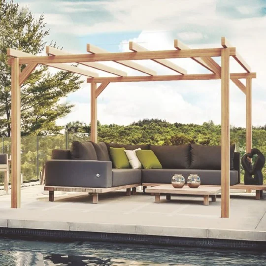 découvrez notre sélection de pergolas en bois, alliant esthétisme et fonctionnalité. idéales pour embellir votre jardin, ces structures offrent une ombre agréable et un espace de vie extérieur convivial. transformez votre extérieur en un lieu de détente et de convivialité avec nos pergolas élégantes et robustes.