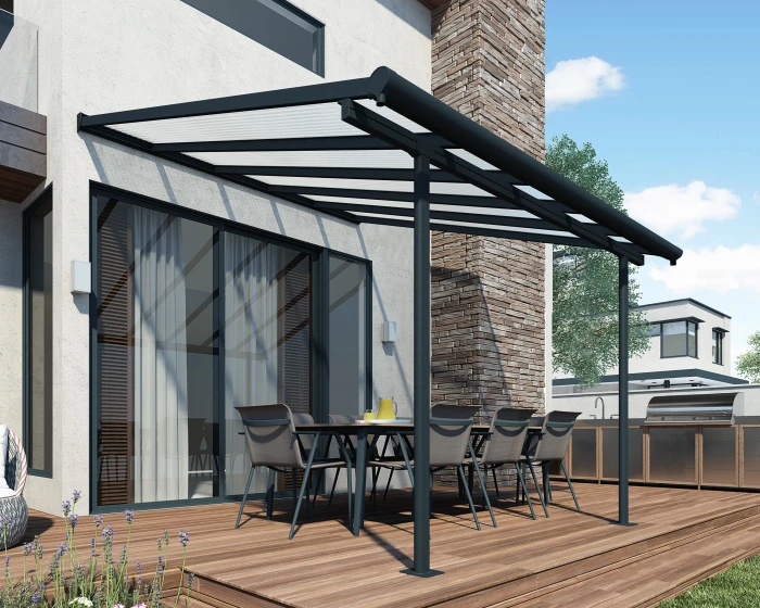 découvrez notre sélection de pergolas en polycarbonate, idéales pour profiter de votre extérieur tout en étant protégés des intempéries. alliant esthétisme et robustesse, nos pergolas sont conçues pour embellir votre jardin ou terrasse. profitez d'un espace convivial et lumineux grâce à nos structures modernes et durables.