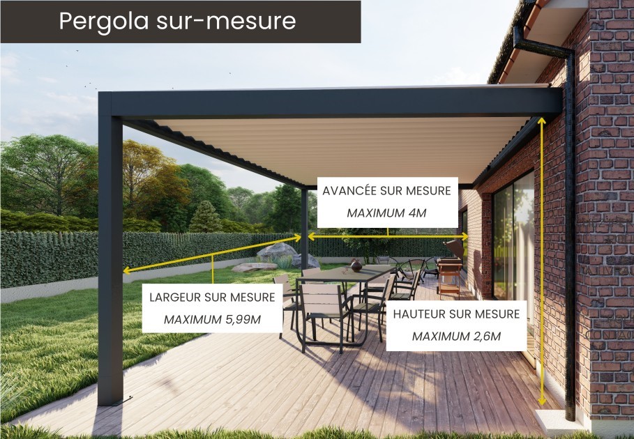 découvrez nos pergolas sur mesure, conçues pour s'adapter parfaitement à votre espace extérieur. alliez esthétique et fonctionnalité avec nos solutions personnalisées, idéales pour profiter de votre jardin en toute saison.