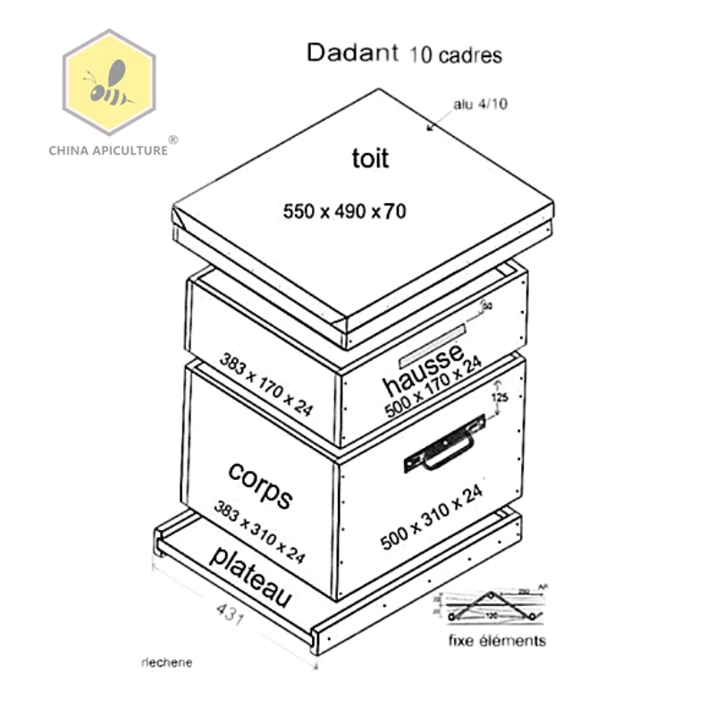 découvrez notre guide complet pour le plan de la ruche dadant. apprenez à concevoir et à optimiser votre ruche pour offrir un habitat idéal à vos abeilles, tout en facilitant la récolte du miel. idéal pour les apiculteurs débutants et expérimentés.