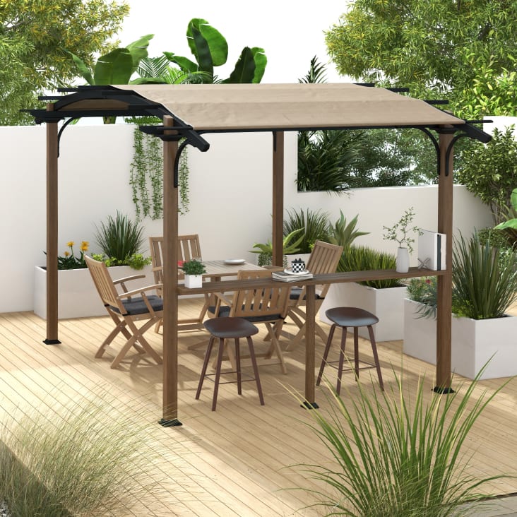 découvrez nos magnifiques pergolas en bois, idéales pour embellir votre jardin tout en offrant une protection contre le soleil et la pluie. profitez d'un espace extérieur agréable et convivial avec nos structures élégantes et durables.