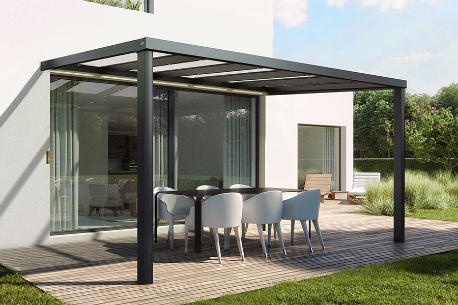 découvrez notre tonnelle polycarbonate 4x4, parfaite pour ombrager vos espaces extérieurs tout en offrant une protection contre les intempéries. éléments de design moderne, durabilité et facilité d'installation en font un choix idéal pour votre jardin ou terrasse.