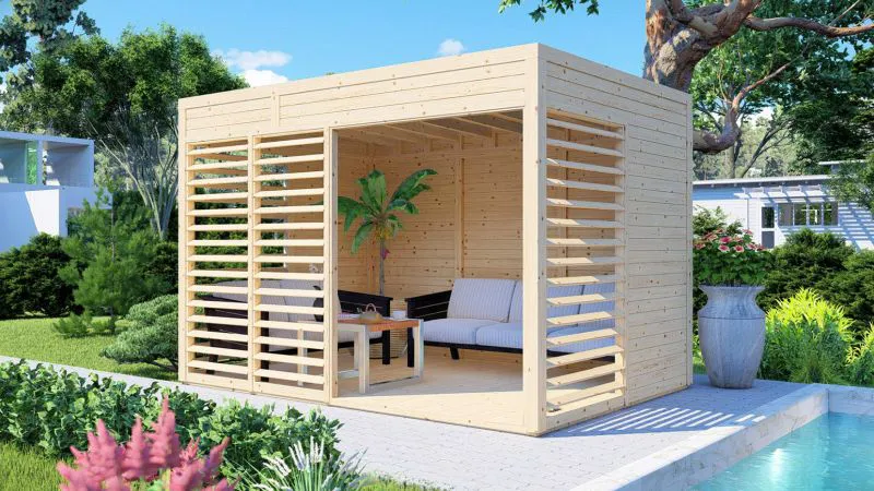 découvrez nos abris de jardin en bois élégants et fonctionnels, idéaux pour protéger vos outils et espaces verts. complétez votre espace extérieur avec une pergola en bois, parfaite pour créer un coin ombragé et accueillant. transformez votre jardin en un havre de paix avec nos solutions sur mesure.