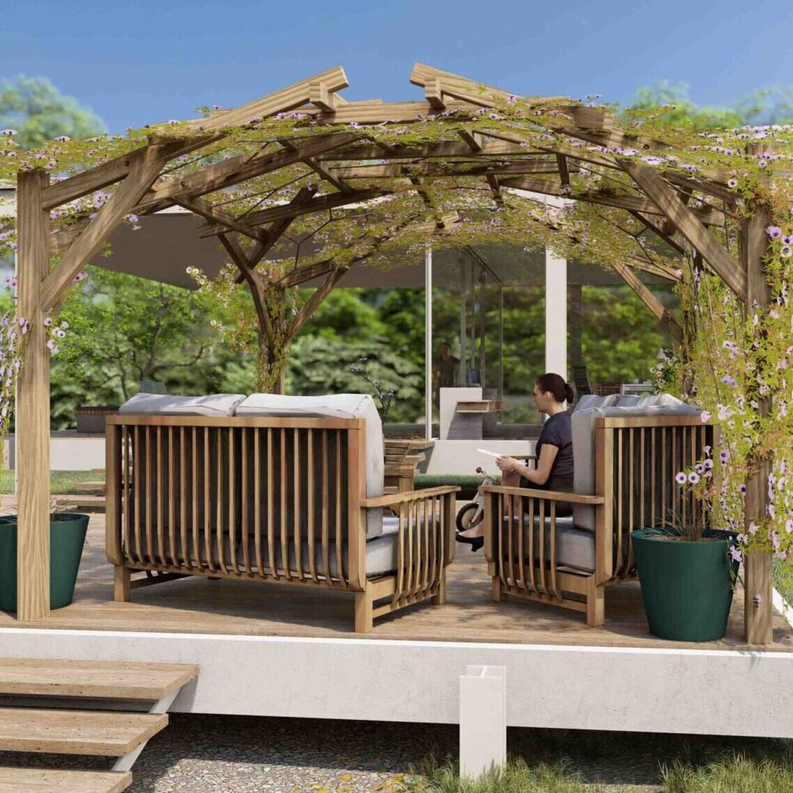 découvrez notre vaste sélection de pergolas élégantes et fonctionnelles, idéales pour embellir votre espace extérieur. profitez d'une protection contre le soleil tout en créant un lieu accueillant pour vos moments de détente ou vos repas en plein air.