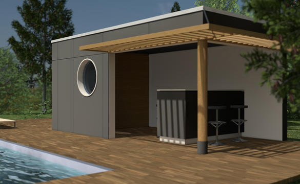 découvrez notre pool house moderne en pente, alliant design élégant et fonctionnalité. profitez d'un espace idéal pour se détendre au bord de la piscine, tout en bénéficiant d'une vue imprenable. aménagez votre coin de paradis avec style et confort.