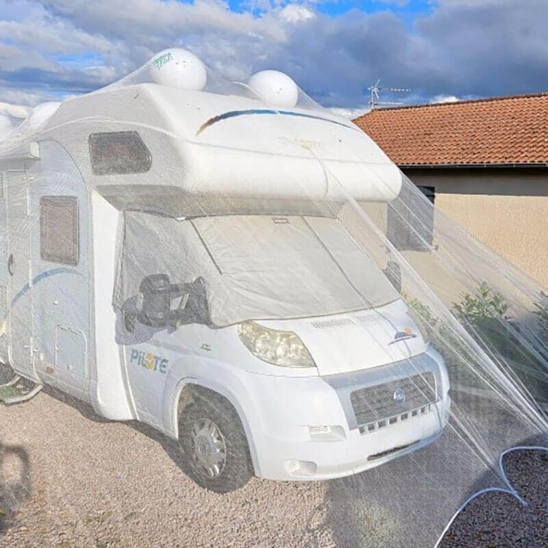 découvrez le toit anti-grêle spécialement conçu pour les camping-cars et tentes. protégez votre équipement des intempéries tout en profitant de vos aventures en plein air. résistant, durable et facile à installer, notre solution est idéale pour les amoureux de la nature.